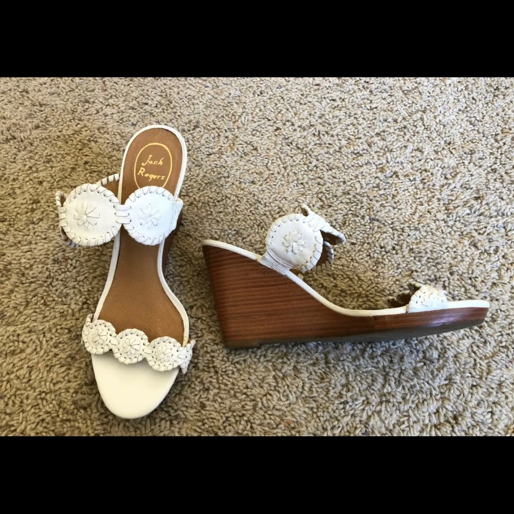 Women's Shoes Jack Rogers LUCCIA Wedge white 9.5